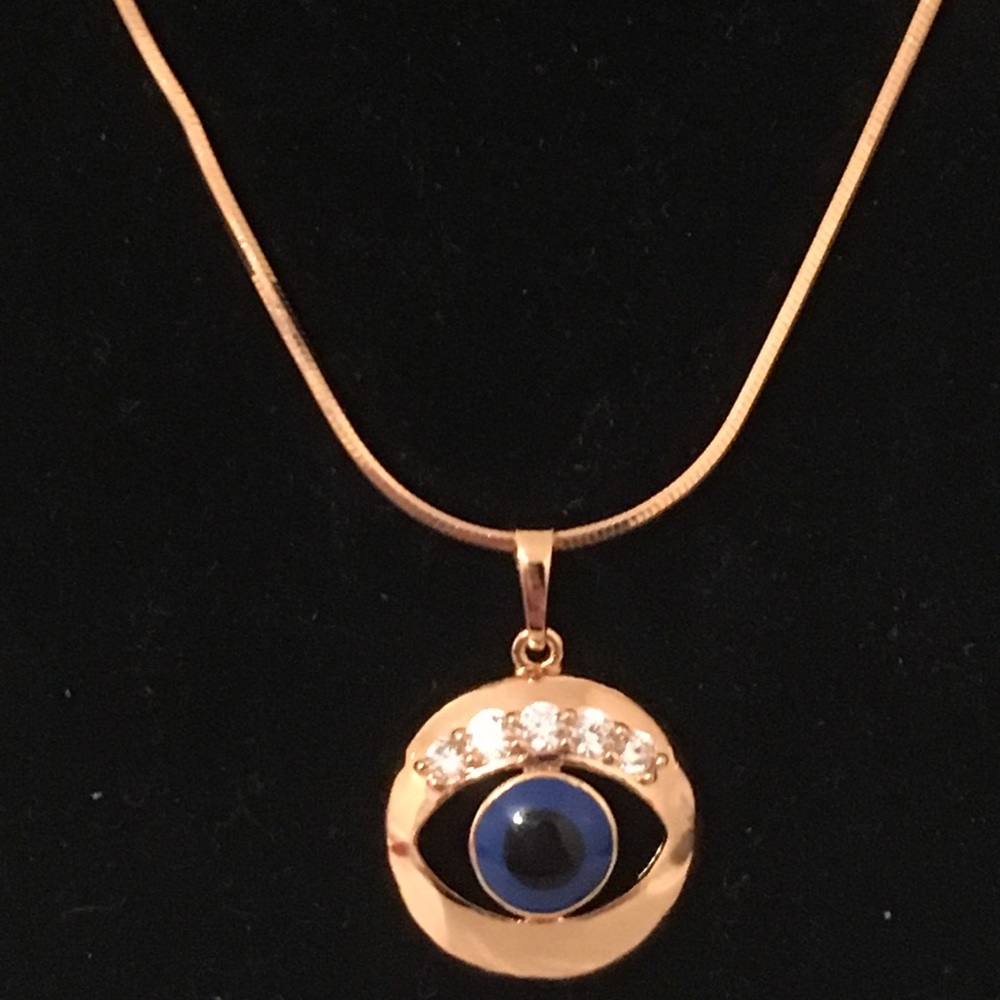 14 KT Gold Filled Evil Eye Necklace